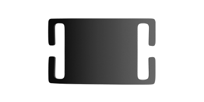 Slide On Black Dog Tag