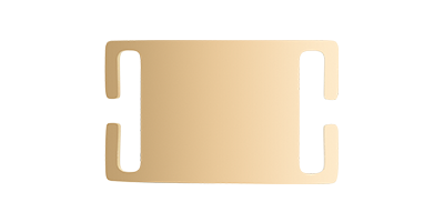 Slide On Gold Dog Tag
