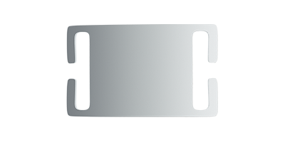 Slide On Silver Dog Tag