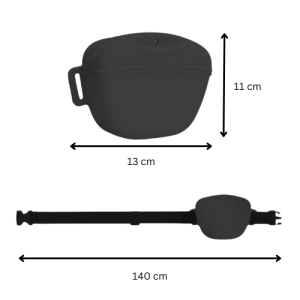 Non-Toxic Silicone Dog Treat Bag - Portable Training Pouch